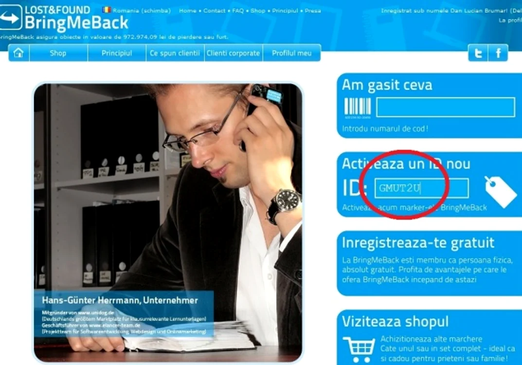 Pentru a fi înscrise în baza de date, codurile unice de pe autocolante trebuie urcate pe site