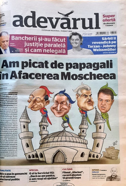 Caricatură din Adevărul semnată Vali Ivan