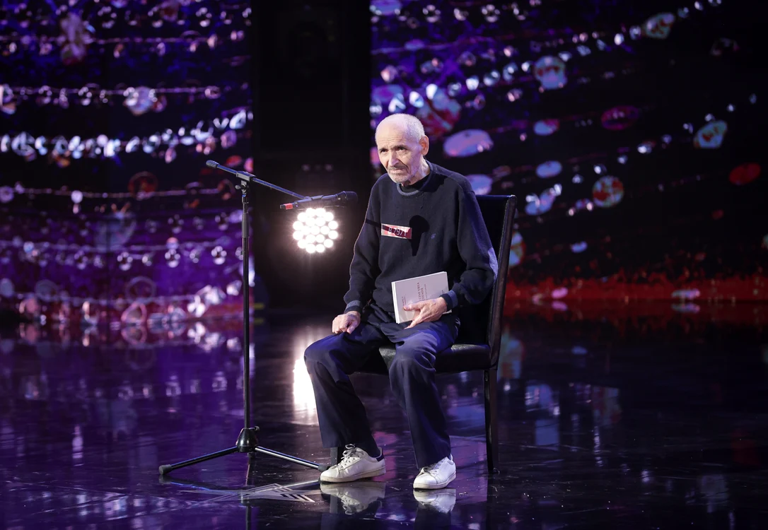 Radu Iordache (87 de ani), pe scena „Românii au talent“ Foto Pro TV