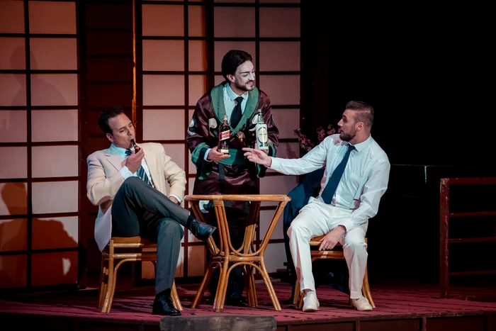 Alexandru Constantin, Andrei Lazăr, Dumitru Mîțu. Foto Andrei Grigore / Opera Națională Bucur
