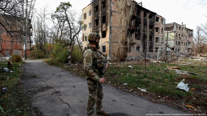 Orașul Avdiivka din estul Ucrainei. Expertul american Michael Kofman se așteaptă la o retragere