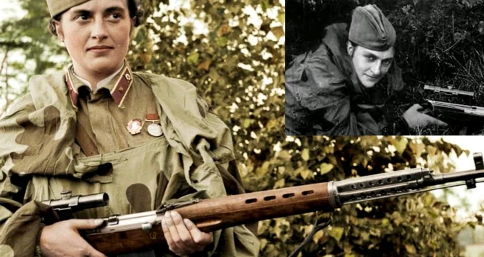 Ludmila Pavlicenco, cea mai periculoasă lunetistă din istorie / foto: colaj captură video