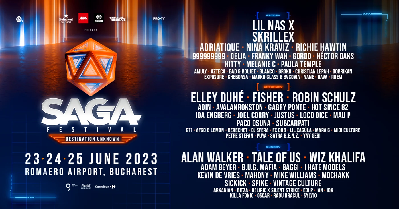 Programul SAGA 2023 în cele trei zile de festival 