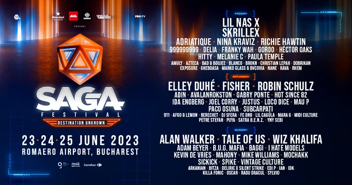 Programul SAGA 2023 în cele trei zile de festival