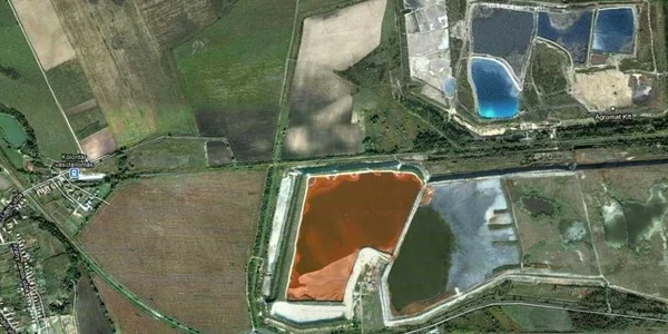 Ungaria: Imagini din satelit cu bazinul din care s-au scurs substanţe chimice toxice