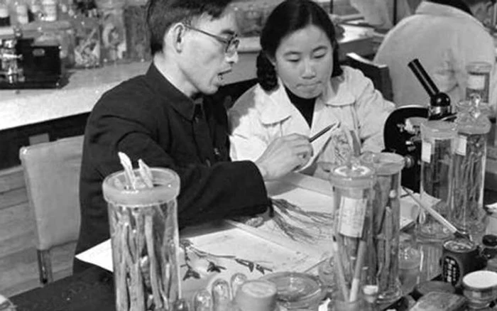 Youyou Tu într-un laborator din Beijing. FOTO: wikipedia.org