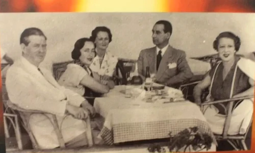 Regele Carol al II-lea și Elena Lupescu în exil, în anul 1947 