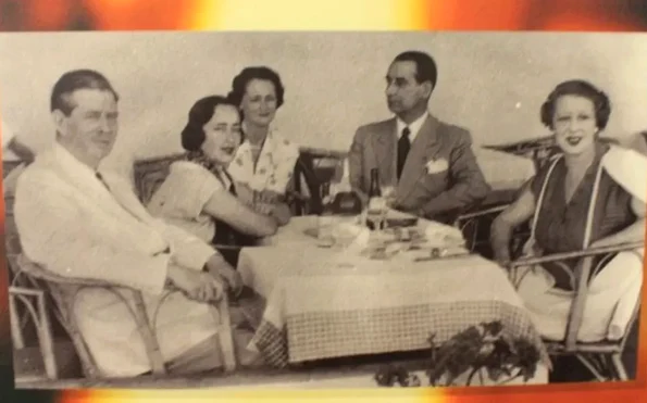 Regele Carol al II-lea și Elena Lupescu în exil, în anul 1947