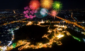 phra nakorn kiri firework festival night phetchaburi thailand jpg
