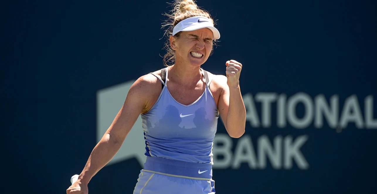 Simona Halep strânge din dinți