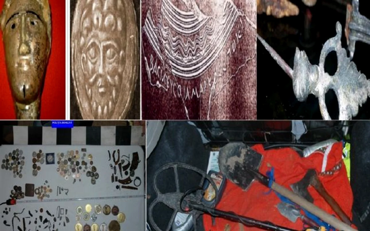 Buridava Dacică din Ocnele Mari - Vâlcea - de la marile descoperiri la căutătorii de comori Foto colaj