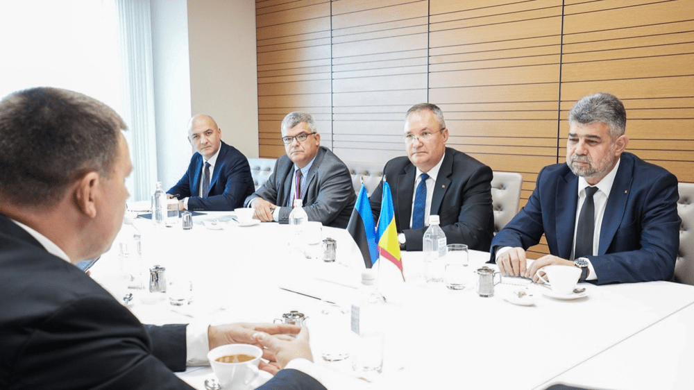 Nicolae Ciucă și Marcel Ciolacu, întrevedere cu președintele Parlamentului din Danemarca