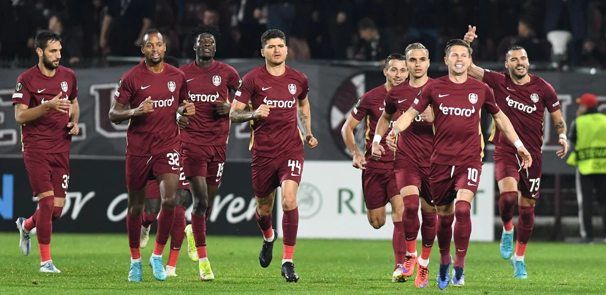 CFR Cluj a produs minunea și a învins Slavia în ambele partide din Conference League. Sport Pictures