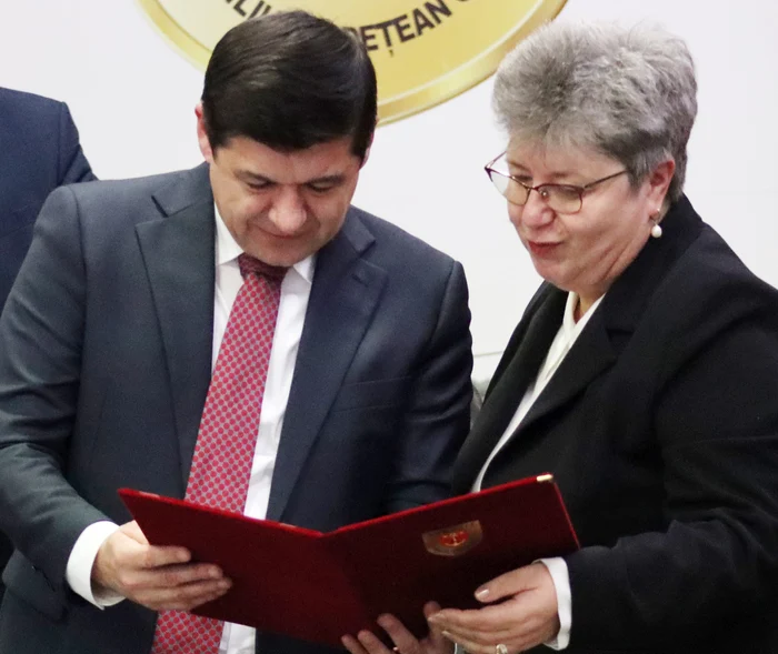 Gina Bradea a fost numită cetățean de onoare al județului Galați FOTO: CJ Galați