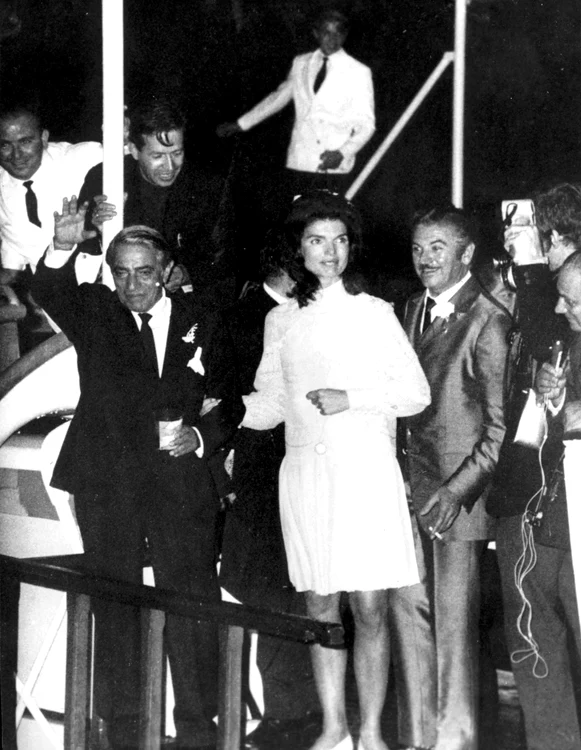 Jackie Kennedy la nunta cu Aristotel Onassis pe iahtul Christina O  profimedia 0711149111 jpg