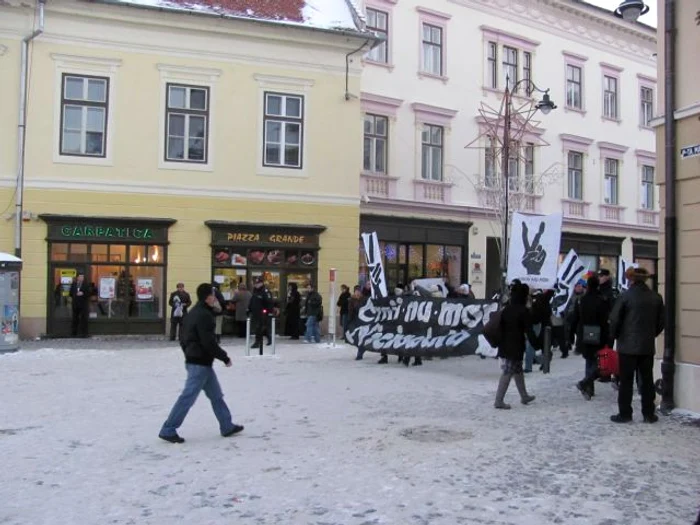 Marş în Sibiu în memoria eroilor de la Revoluţie