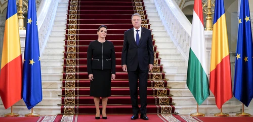 Președintele Ungariei, primit de Klaus Iohannis FOTO: Administrație Prezidențială