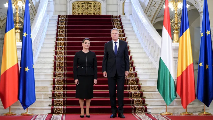 Klaus Iohannis a transmis mesajul direc șefei statului maghiar FOTO Presidency