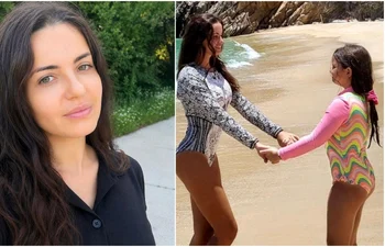 Mădălina Apostol și fiica sa jpg