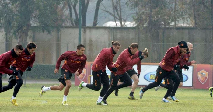 AS Roma, la unul dintre antrenamentele de anul acesta FOTO Arhivă personală/Facebook