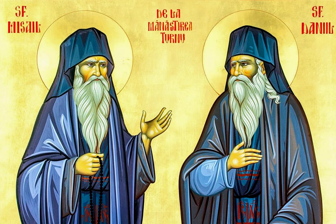 
    Sfinţii Daniil şi Misail de la Mănăstirea Turnufoto: doxologia.ro  