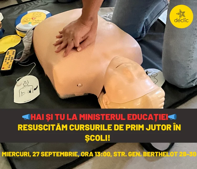 Acțiune Declic la Ministerul Educației   Foto Facebook