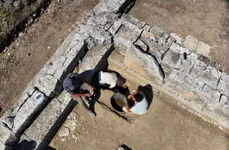 Cercetări arheologice la sanctuarul antic al lui Apollo din Gortyna (© Scuola Archeologica Italiana di Atene)