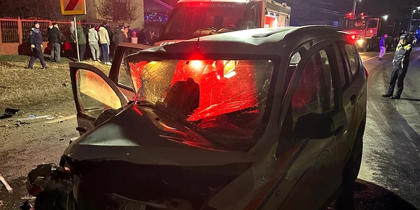 Imagini de la accidentul rutier din Olt în care a murit primarul din Grădinari Mihai Ioana Foto Amator