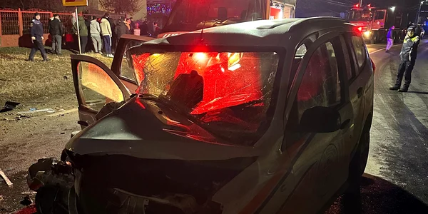 Imagini de la accidentul rutier din Olt în care a murit primarul din Grădinari Mihai Ioana Foto Amator
