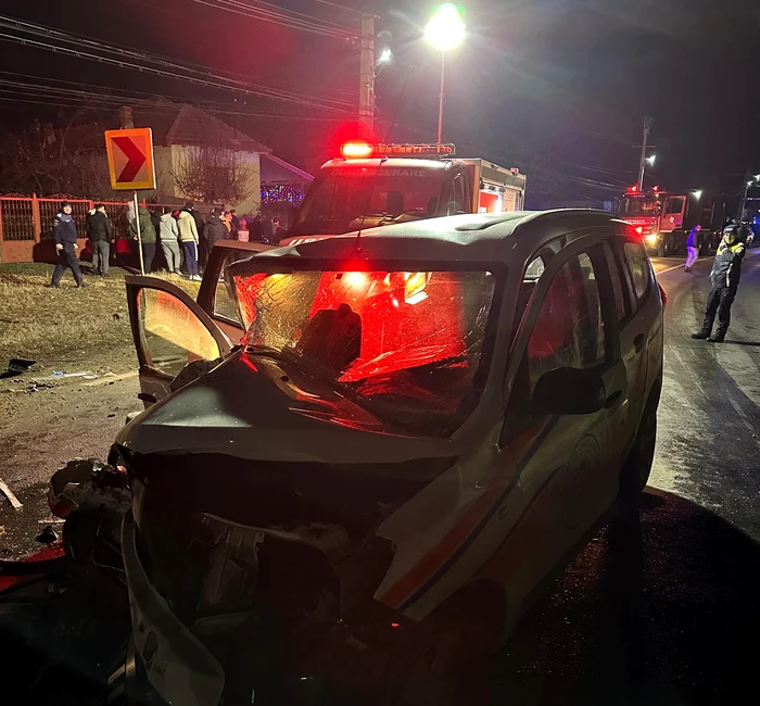 Imagini accident rutier în Olt în care a murit primarul din Grădinari Mihai Ioana Foto Amator