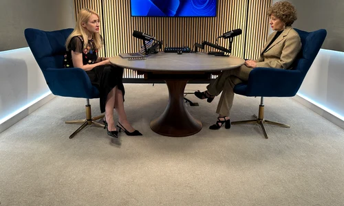 Vicepremierul Oana Gheorghiu la Interviurile Adevărul  FOTO: Adevărul