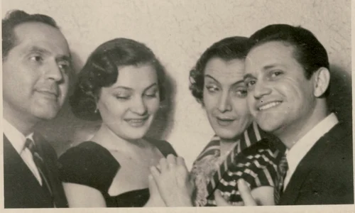 Gică Petrescu, Mara Mălineanu, Maria Tănase și Maurice Nègre (© Muzeul Olteniei)