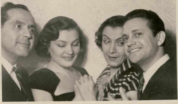 Gică Petrescu, Mara Mălineanu, Maria Tănase și Maurice Nègre (© Muzeul Olteniei)