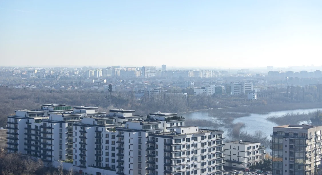Blocuri din București fotogradfiate de sus