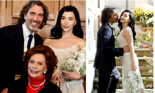 Sophia Loren fiul și nora ei FotoJet jpg