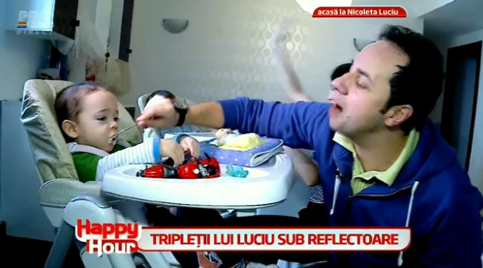Catalin Maruta a avut grija de tripletii Nicoletei Luciu