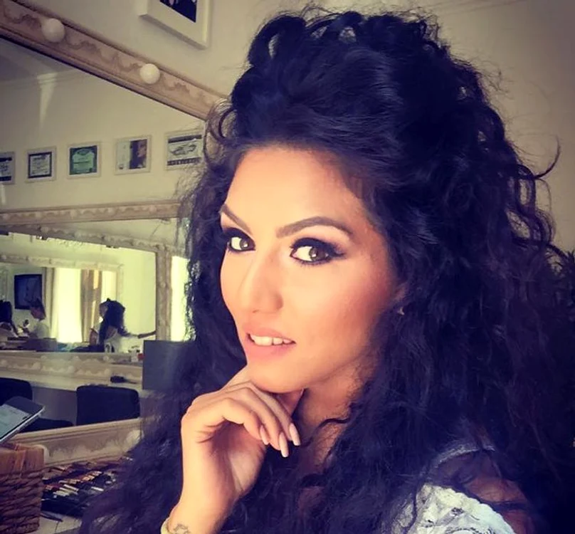 Aşa arăta Doiniţa Oancea înainte de a se tunde scurt foto: arhiva personală