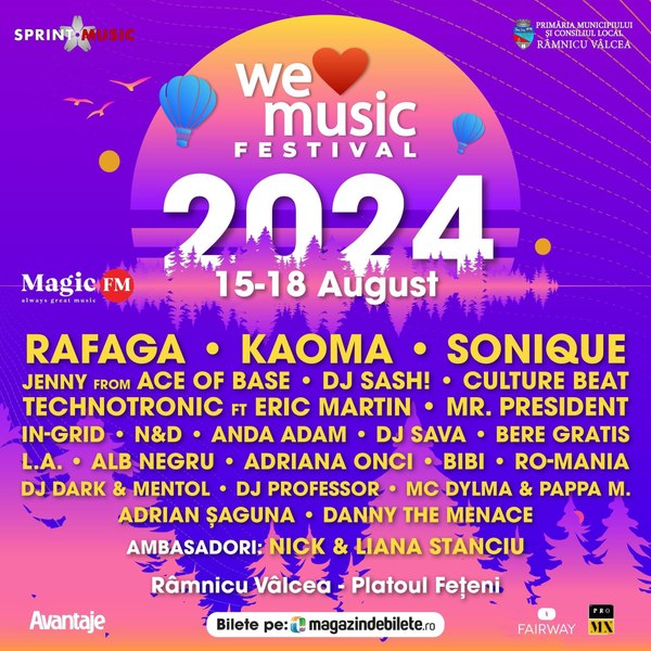 Cât costă biletele pentru ediția a treia We Love Music Festival de la Râmnicu Vâlcea! 