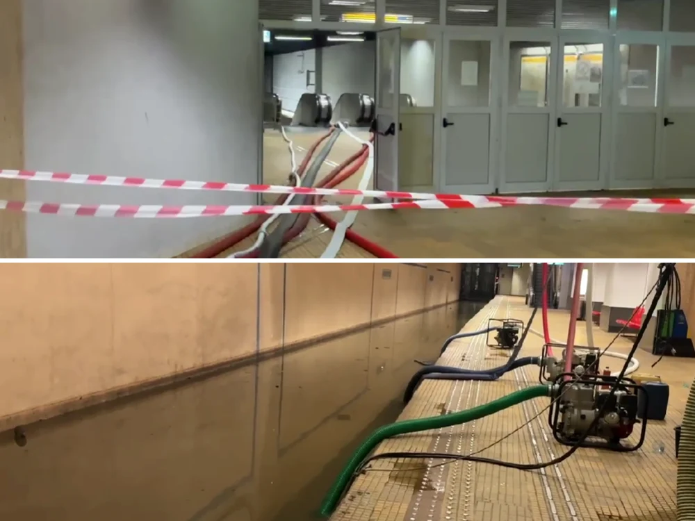 Milioane de litri de apă au fost extrași din tuneluri