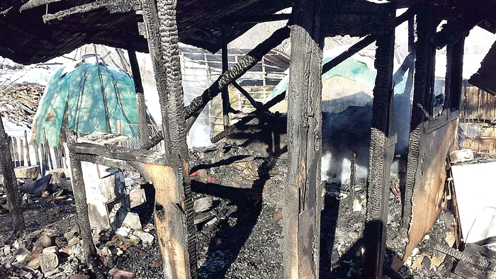 Casa femeii din Proviţa s-a făcut scrum