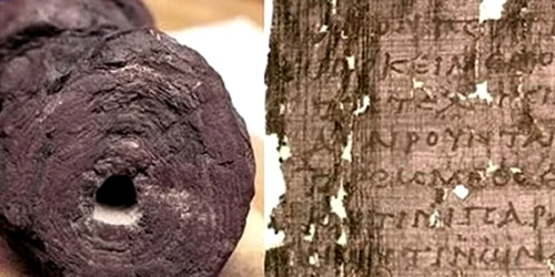 Cercetătorii americani speră să descifreze un pergament vechi de 2000 de ani, îngropat de erupţia vulcanului Vezuviu png