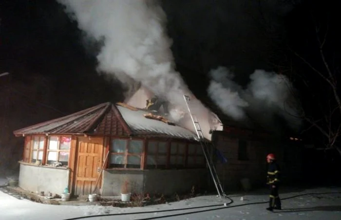 Casa unde a avut loc incendiul