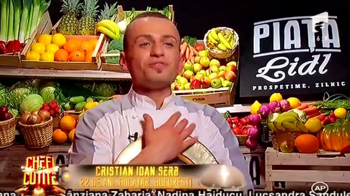 Cristi, câştigătorul "Chefi la cuţite"