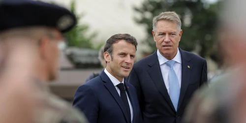 Emmanuel Macron si Klaus Iohannis. FOTO Inquam Photos / Octav Ganea