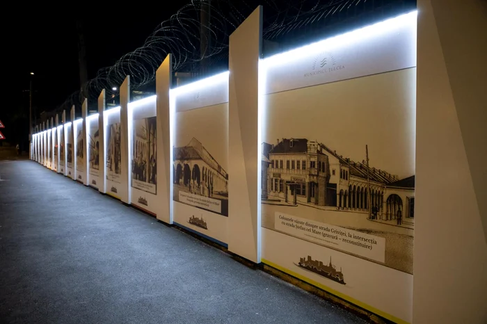 Imaginile expuse prezintă clădiri emblematice pentru orașul Tulcea FOTO Primăria Tulcea