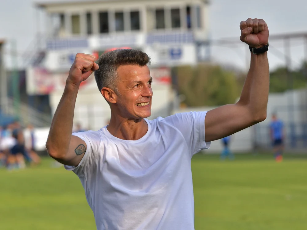 Burcă nu s-a mai bucurat de la începutul verii, după ce Dinamo a rezolvat promovarea în Superliga