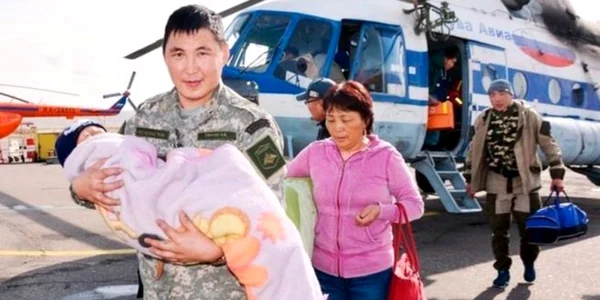Copil pierdut în taigaua siberiană FOTO BBC 