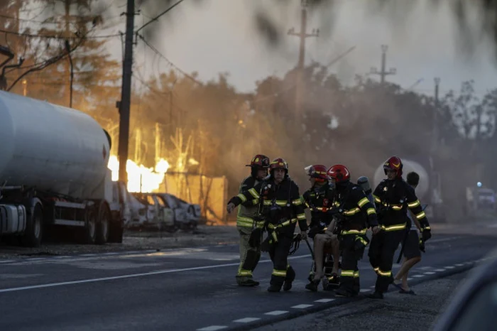 Imagine din timpul intervenției / foto: ISU