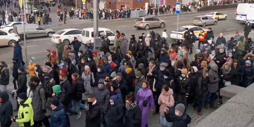 Protest impotriva razboiului în Rusia