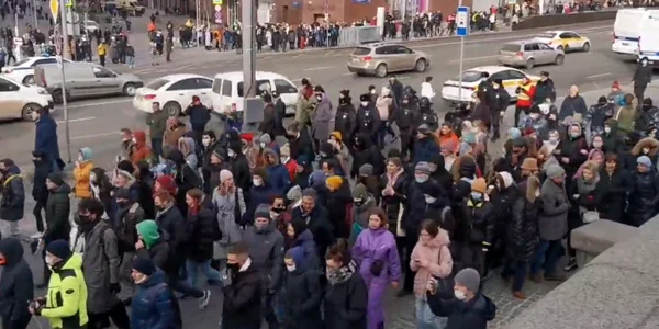 Protest impotriva razboiului în Rusia